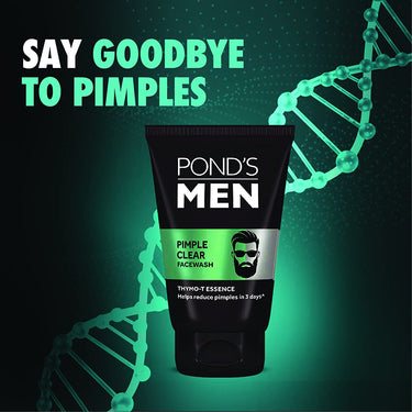 POND's Men Pimple Clear Facewash Reduces Pimples In 3 Days, 100 G & Men's  Energy Bright Face Wash Coffee Beans Bright Skin, 100G